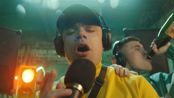 Hip hop trio Kneecap on rapping in Irish – and the raucous movie of their lives